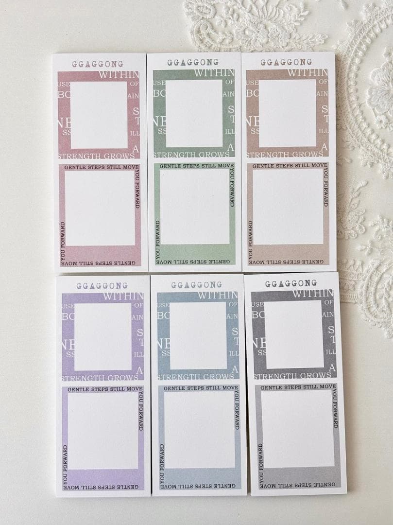 テープ・マスキングテープ [GGAGGONG] Typo Frame Memo 1