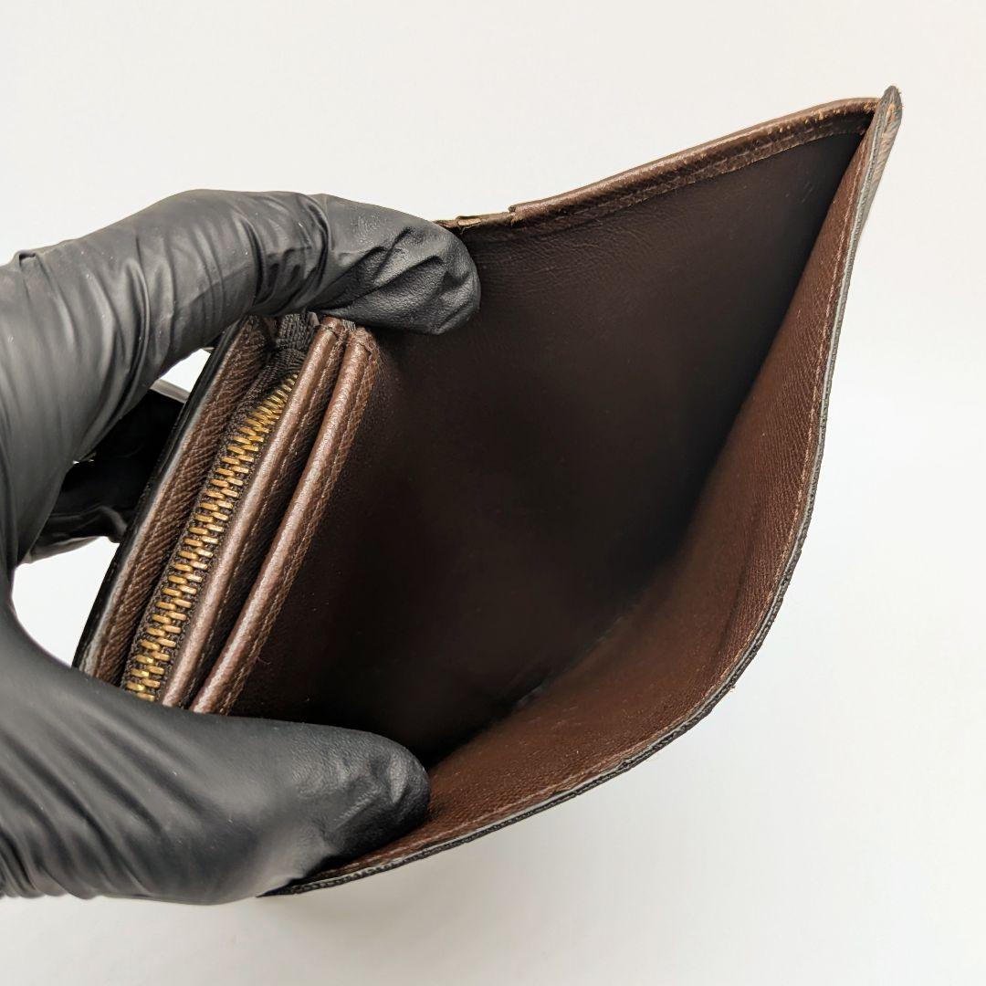 【美品】ポルトフォイユ・トレゾール ダミエ2つ折り財布 ルイヴィトン