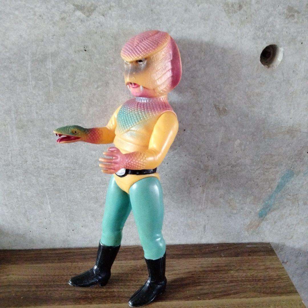 当時物昭和レトロ仮面ライダーコブラ男ビッグサイズソフビ