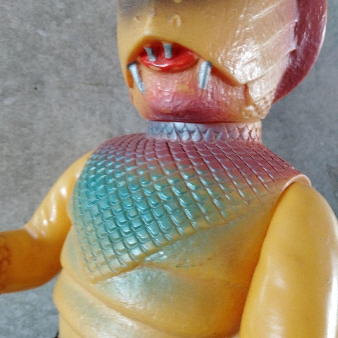 当時物昭和レトロ仮面ライダーコブラ男ビッグサイズソフビ