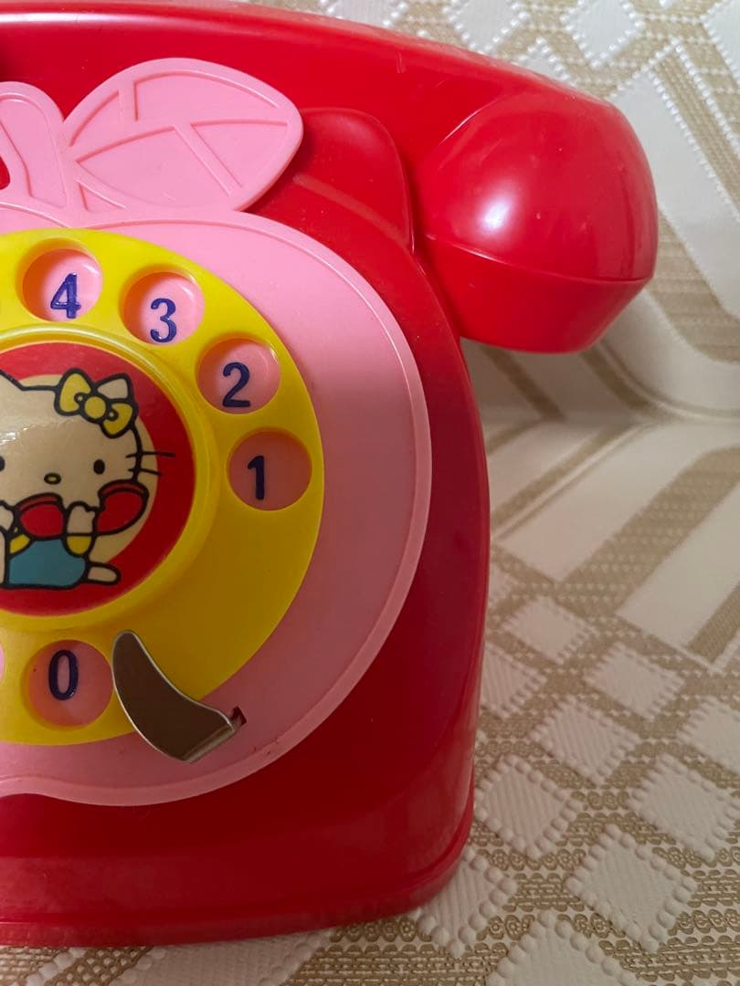 昭和レトロ　東邦化工　サンリオ　ハローキティ　キティちゃん　電話　当時物　希少