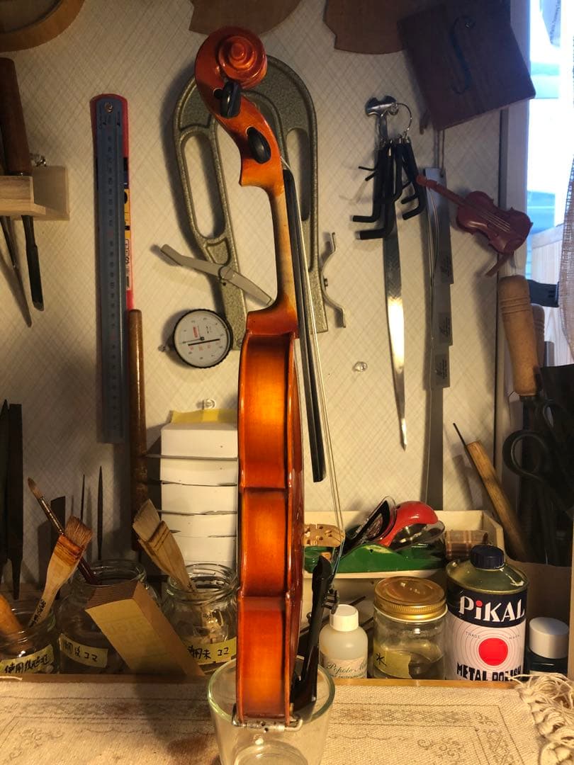 【駒&魂柱調整済】Suzuki分数バイオリンNo280 1/16 1991