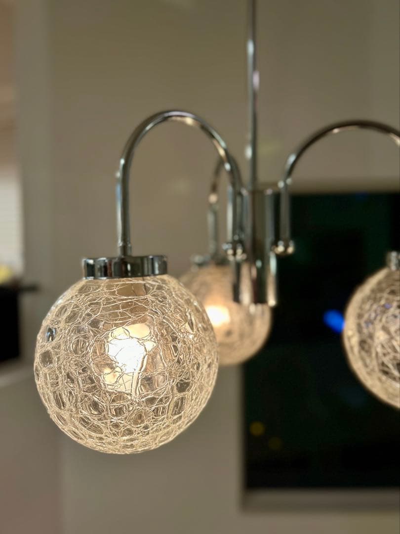 独70年代　Sölken-Leuchten ヴィンテージ・3灯ペンダントランプ