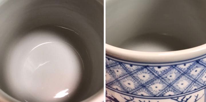 茶道具　中国製水差し　青花山水