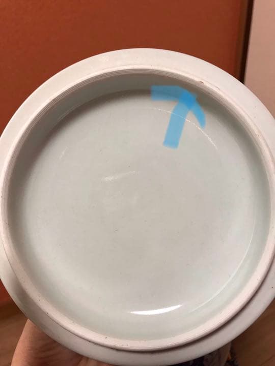 茶道具　中国製水差し　青花山水