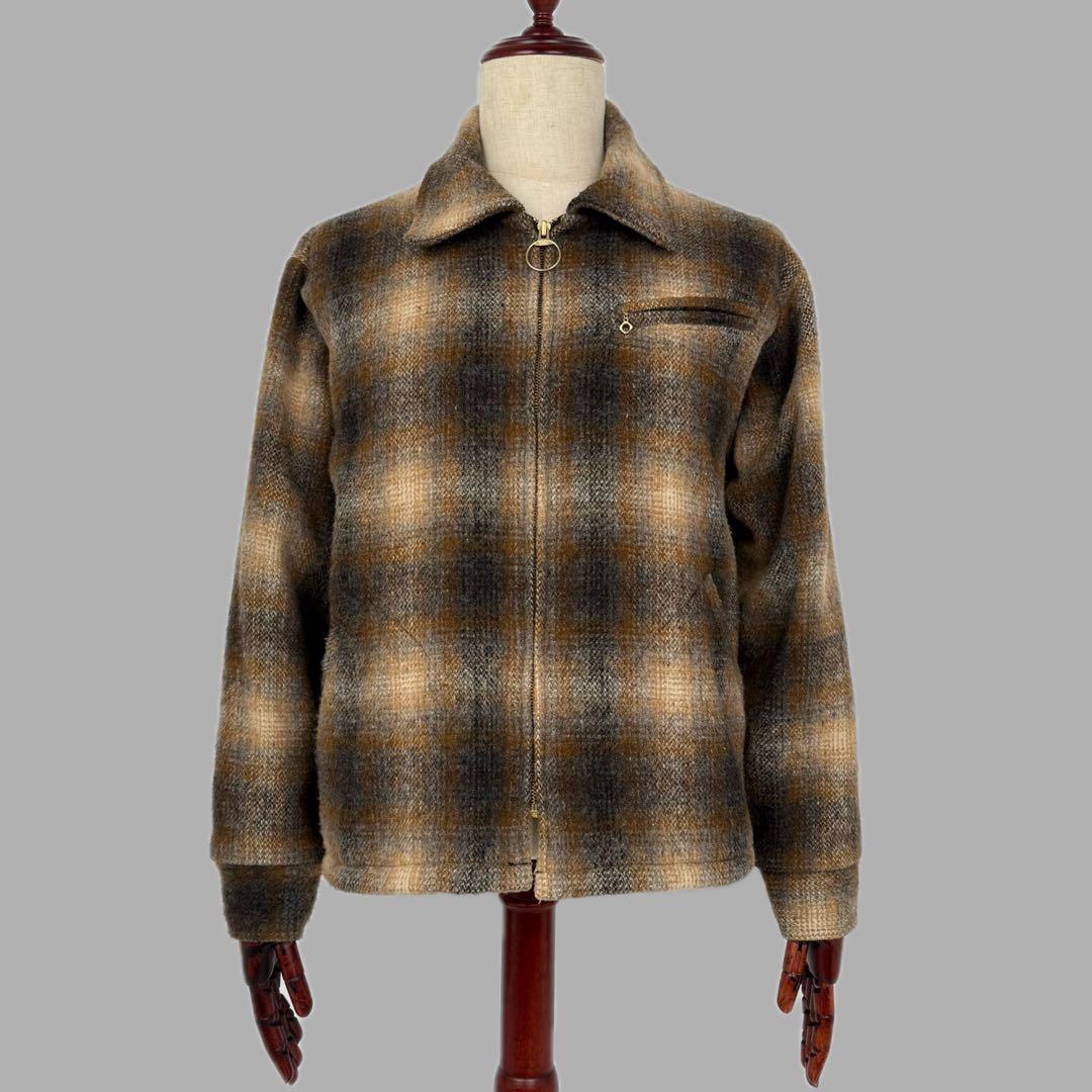 melton 70s ビンテージ USA製 オンブレ ウールジャケット メルトン