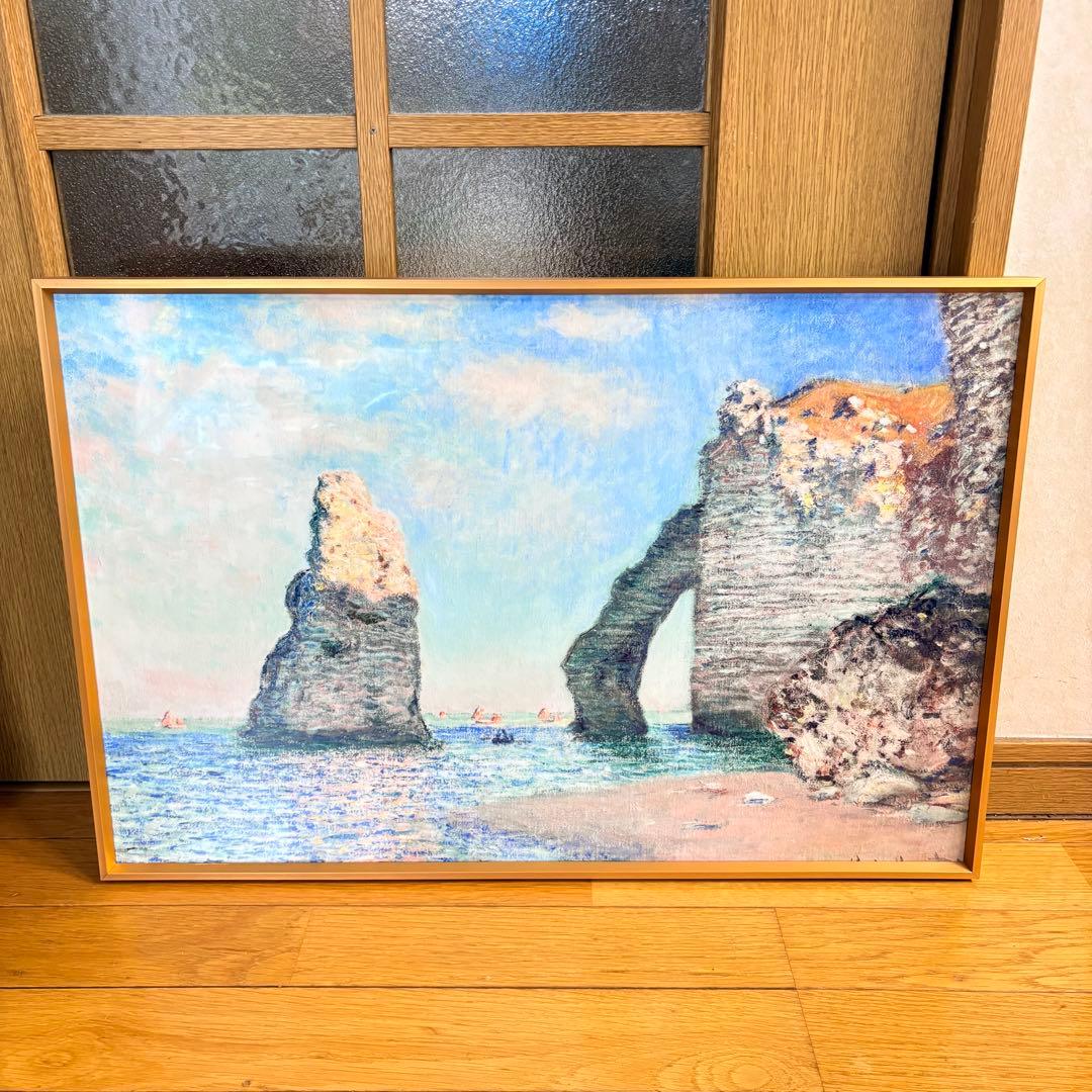 【額縁付き】モネ クリムト アートポスター 3枚セット　ディスプレイ