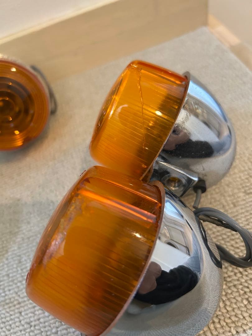 ショベルヘッド純正ヤンキーウインカー4個　ショベル　エボ　パン　ナックル