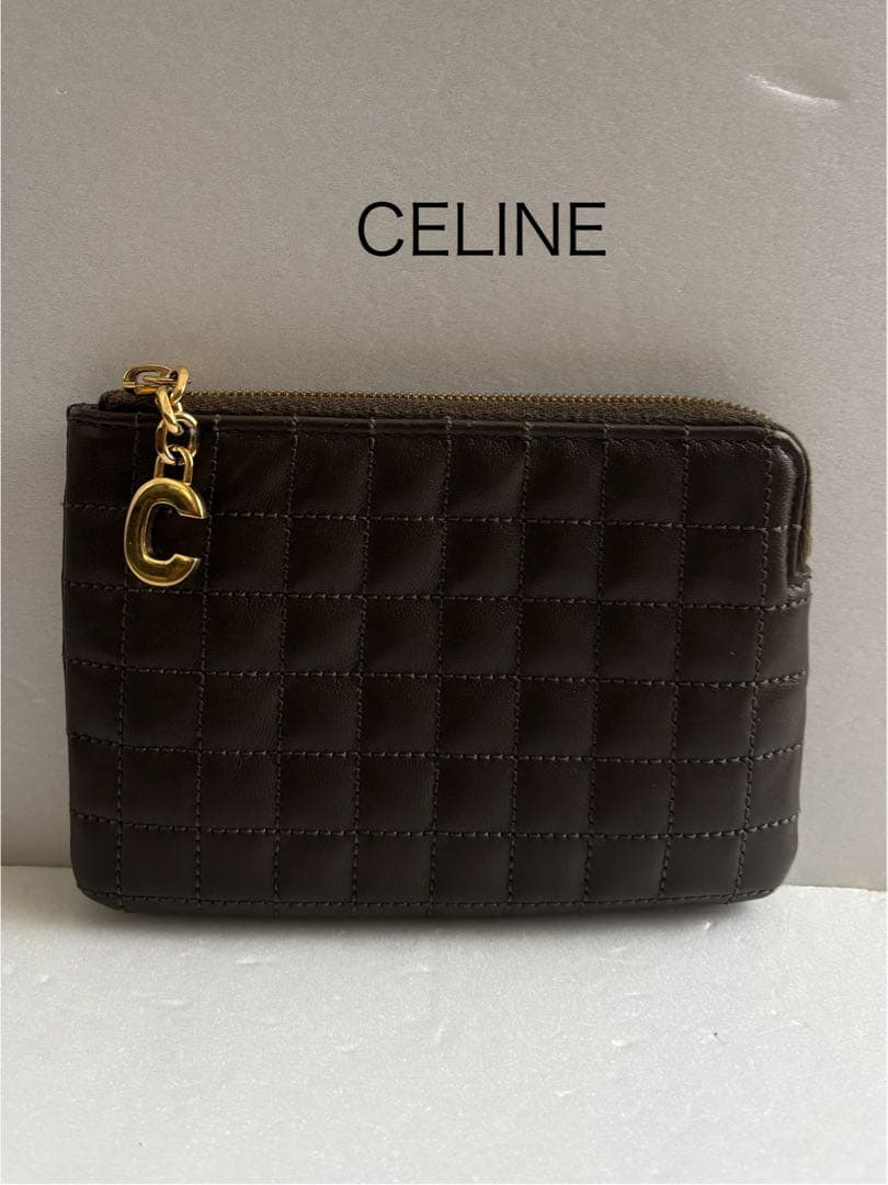 セリーヌ　CELINE C金具　キルティング　カードケース