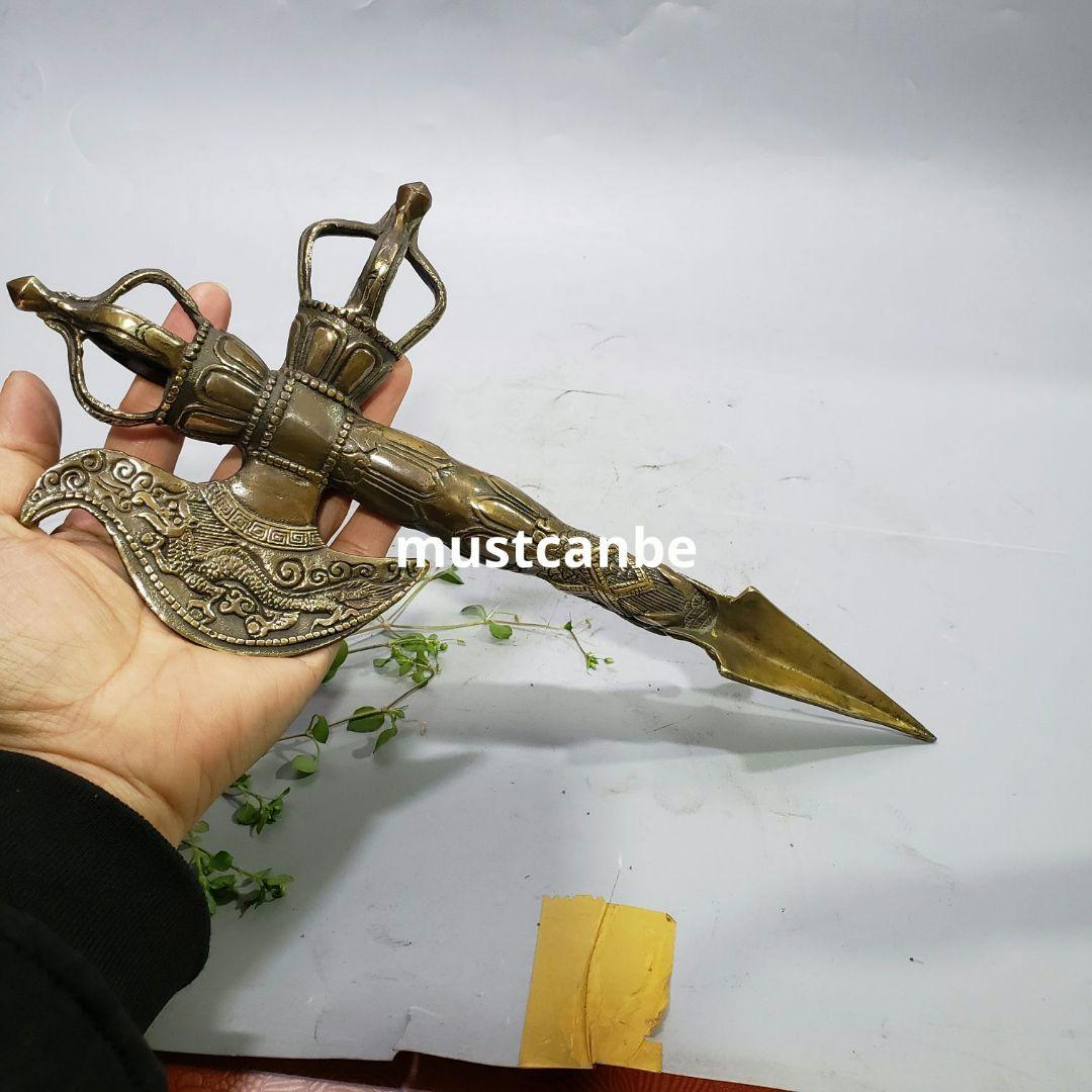 銅器 威徳金剛杵 降魔杵 銅製品 鎮宅 辟邪 開運 風水 招財 置物 工芸品