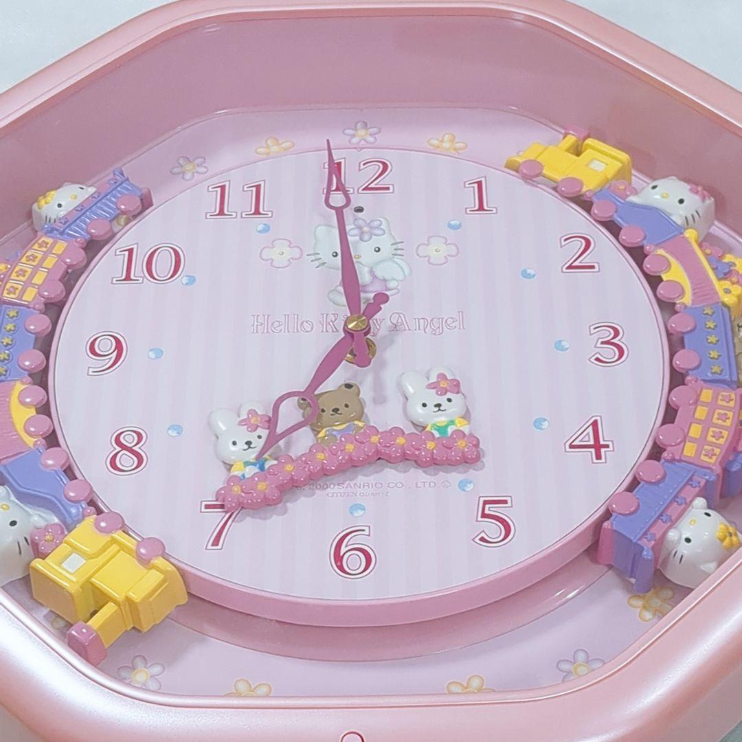 シチズン サンリオ キティ 掛け時計 ピンク