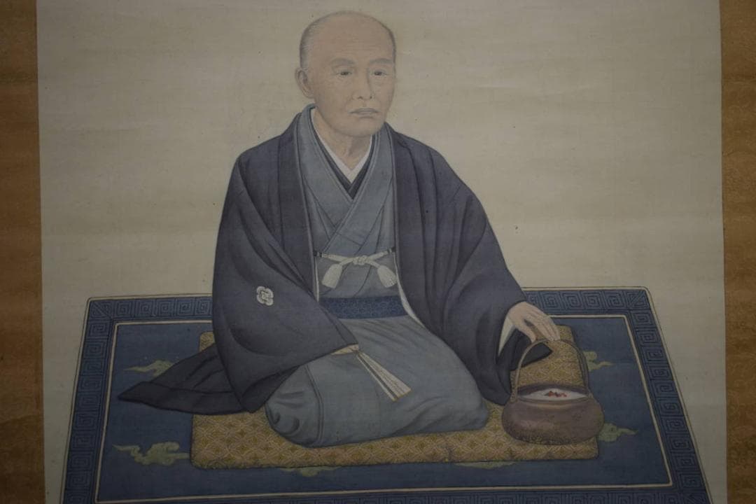 真作/春峰/人物図/布袋屋掛軸HE-461