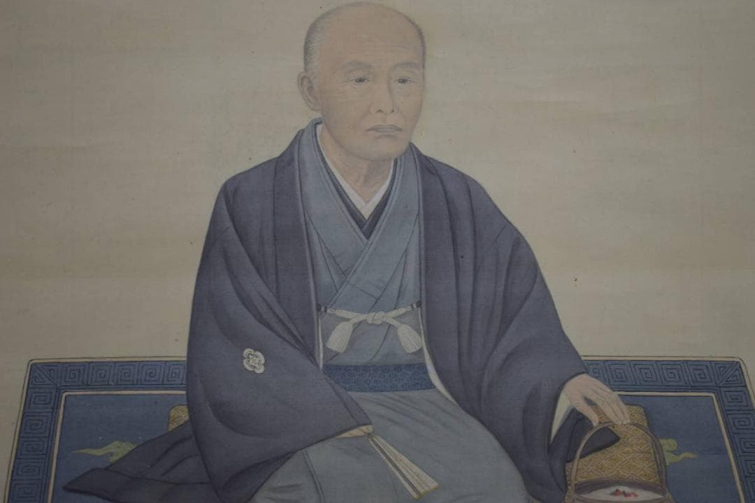 真作/春峰/人物図/布袋屋掛軸HE-461