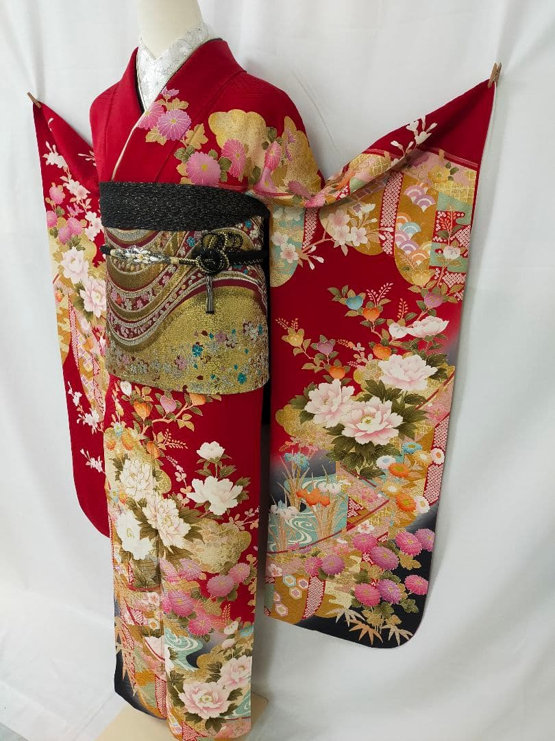 売約済み　美品　正絹　京友禅　振袖3点