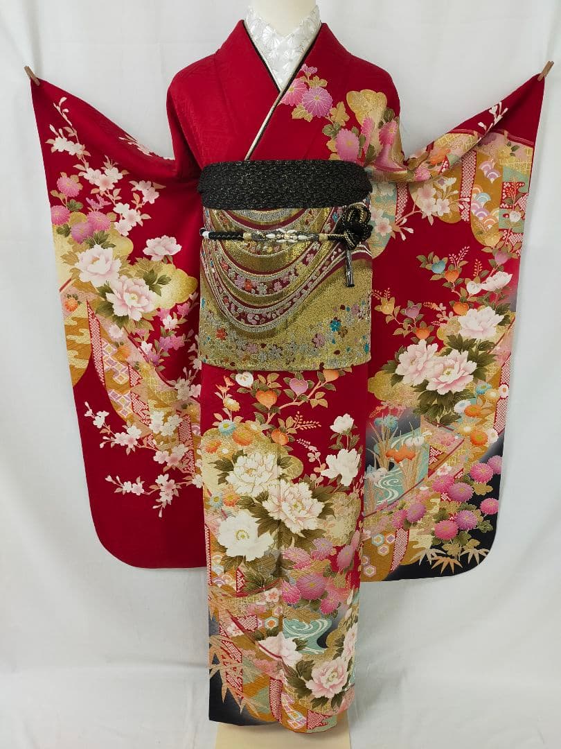 売約済み　美品　正絹　京友禅　振袖3点
