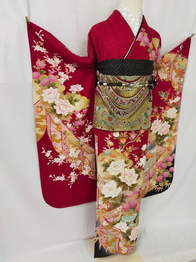 売約済み　美品　正絹　京友禅　振袖3点