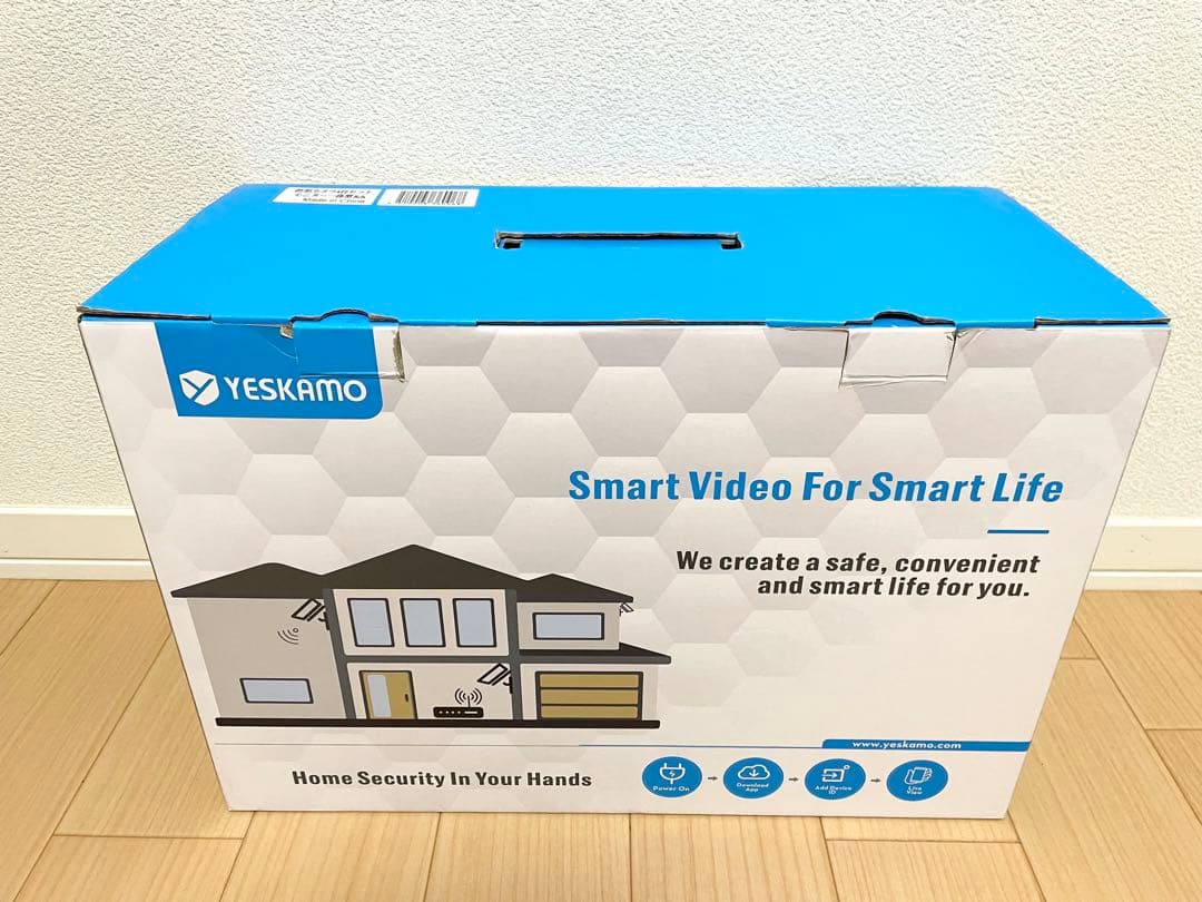 ⭐️【YESKAMO】 ジャンク品 防犯カメラ 4台セット モニター一体型 8ch