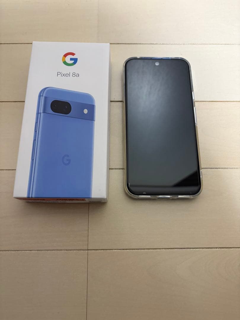 【美品】Google Pixel 8a bay 青色 ケース付