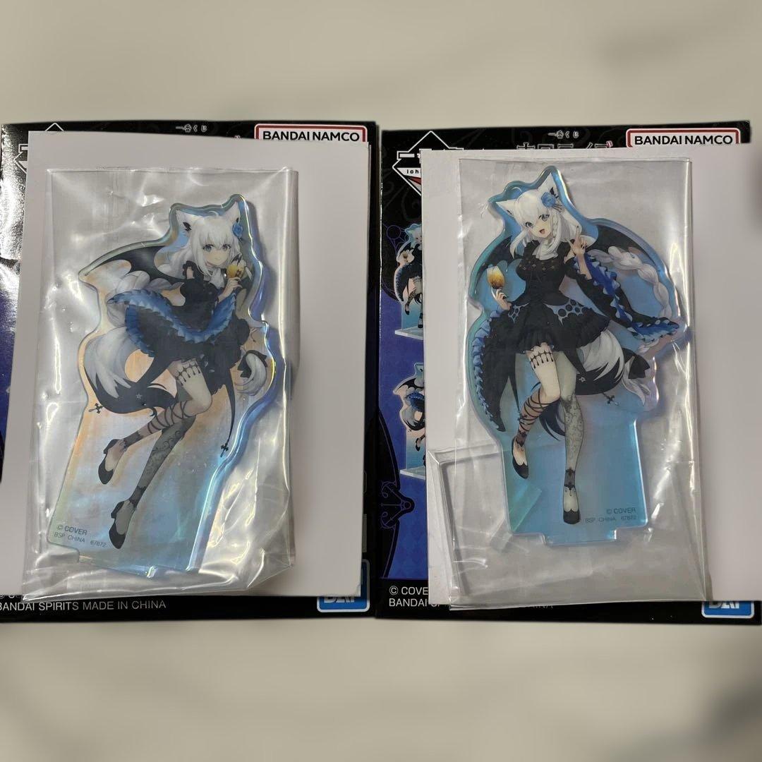 ホロライブ一番くじ　白上フブキ　セミコンプ　ホロ缶バッジ無し