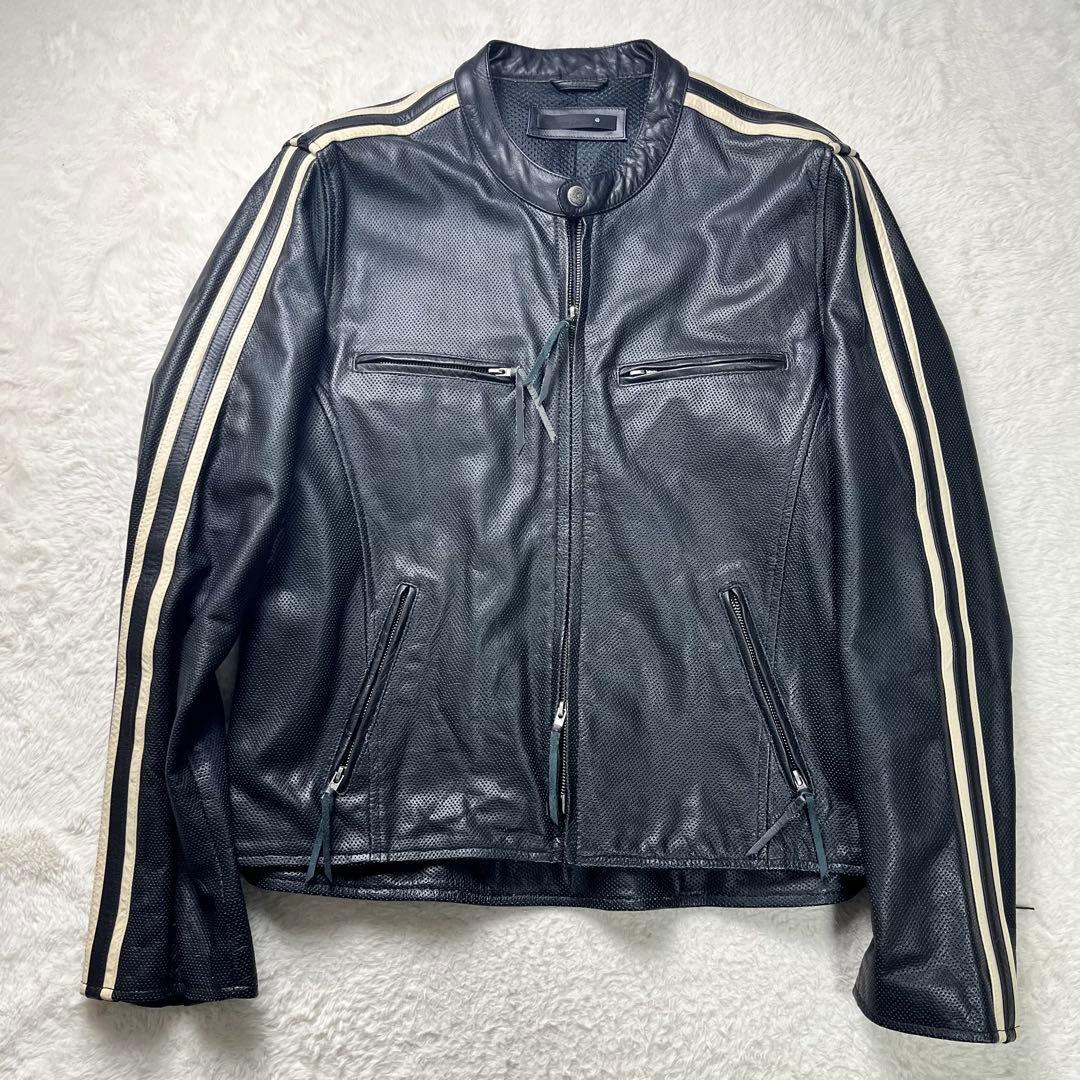 マッツliugoo leathers ライダース　レザージャケット　　3L