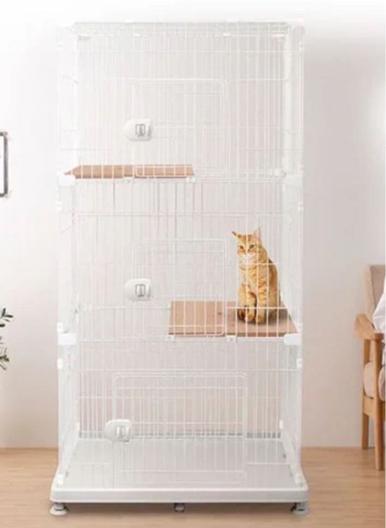 新品未使用　猫用　ペットケージ 3段 アイリスオーヤマ PEC-903V