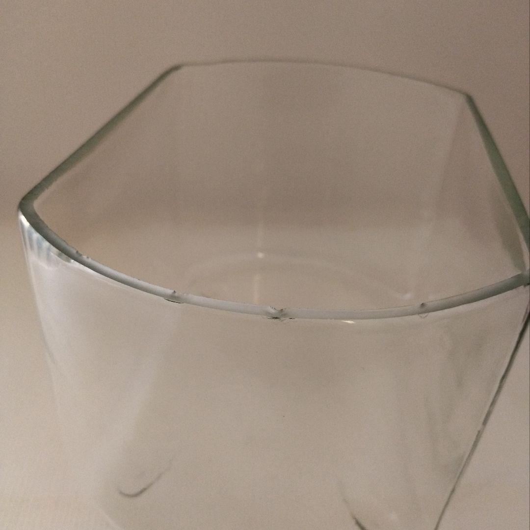 ゆらゆらガラス 楕円型 足付き 水槽