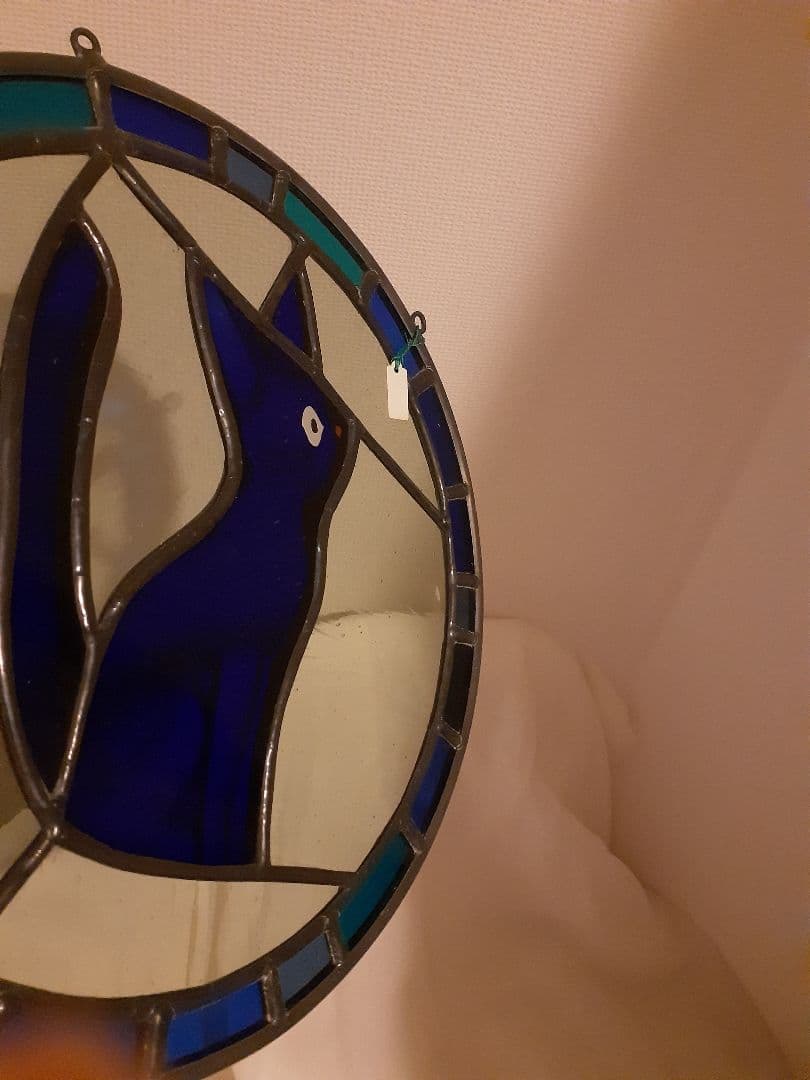 ★ジブリ美術館限定　魔女の宅急便　ジジ　ステンドグラス　黒猫ジジ　1点物