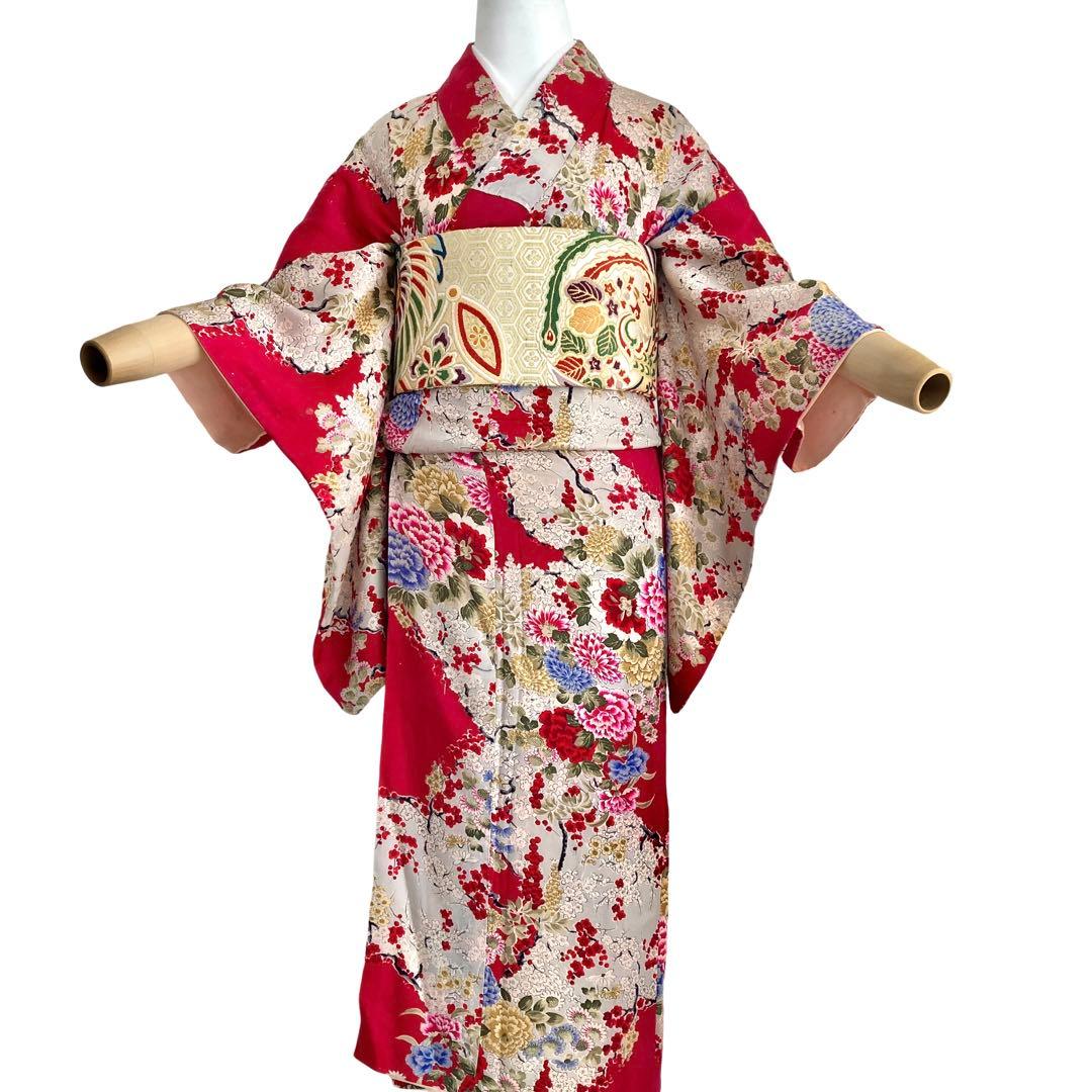 ★ ❤︎ ChoRi ❤︎です★アンティーク着物　ジュニア　大人　着物　NO1