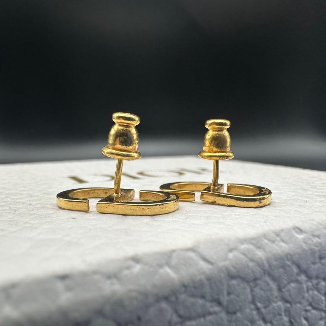 美品✨　Dior　ピアス　CD ロゴ　ゴールド　希少　刻印　1531