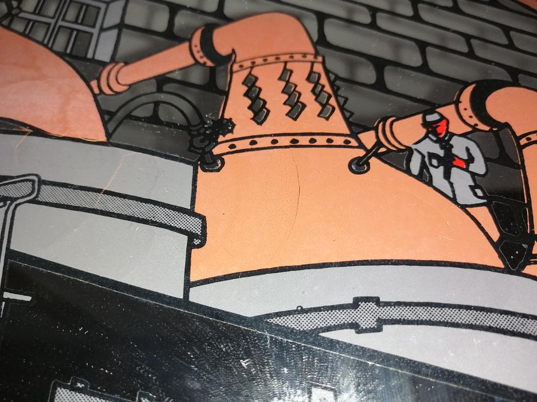 パブミラー「ニッカウヰスキー余市蒸溜釜」原画　奥山義八郎