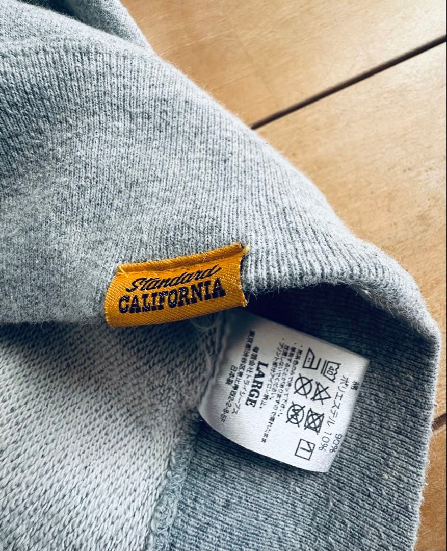 スタンダードカリフォルニア US Cotton Logo Hood Sweat