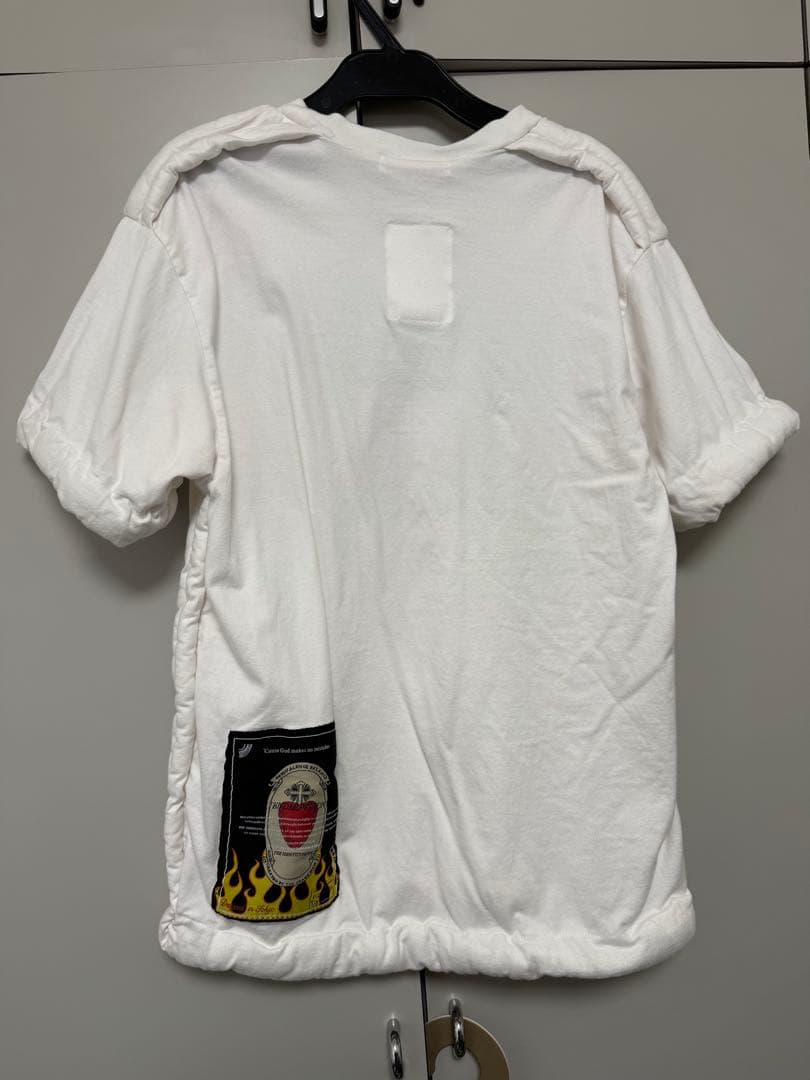 立体パディング デザインTシャツ ホワイト GET IT HERE プリント