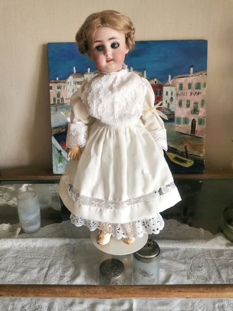 アンティークビスクドール シモン＆ハルビック 動く12関節 編込髪美しい人形
