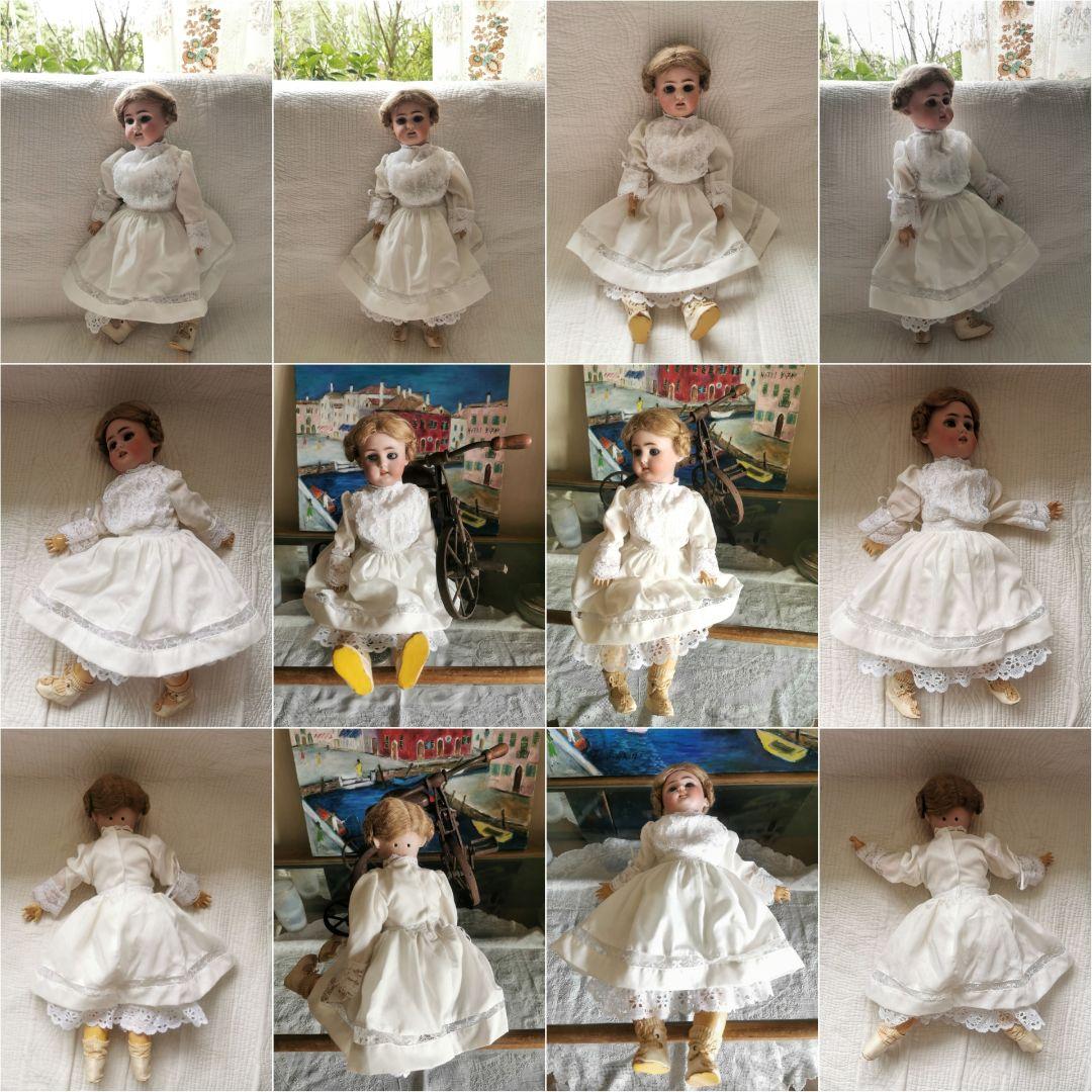アンティークビスクドール シモン＆ハルビック 動く12関節 編込髪美しい人形