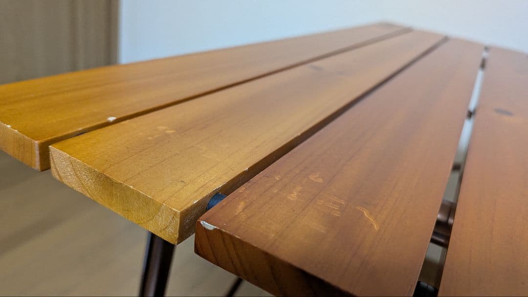 Coleman ナチュラルウッドロールテーブル