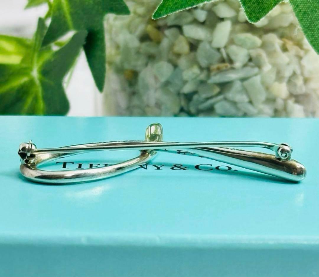 美品　Tiffany　ブローチ　コサージュ　アルファベット　L　シルバー