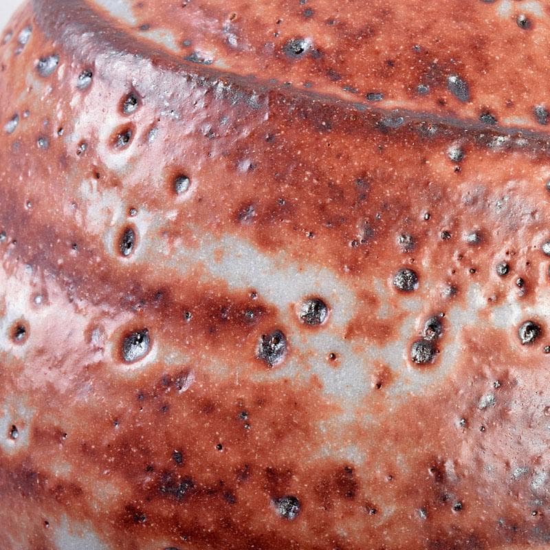 茶道具　美濃焼　深山窯　阪口浩史作　志野掛花入　共布　共箱　C　8390