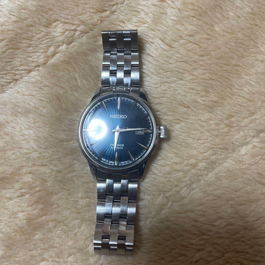 SEIKO 自動巻き 腕時計 青