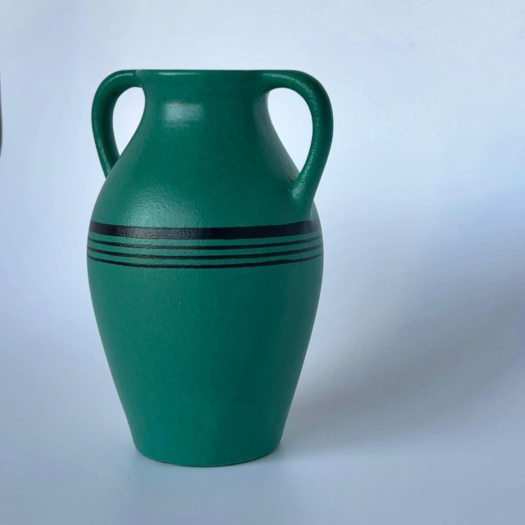 フラワーベース　アールデコ　オランダ陶器　花瓶　ゴーダ　アールヌーボー