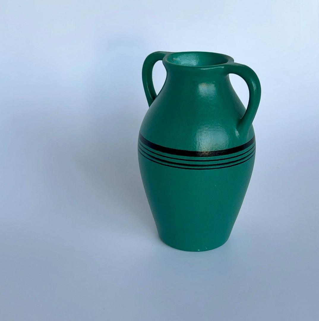 フラワーベース　アールデコ　オランダ陶器　花瓶　ゴーダ　アールヌーボー