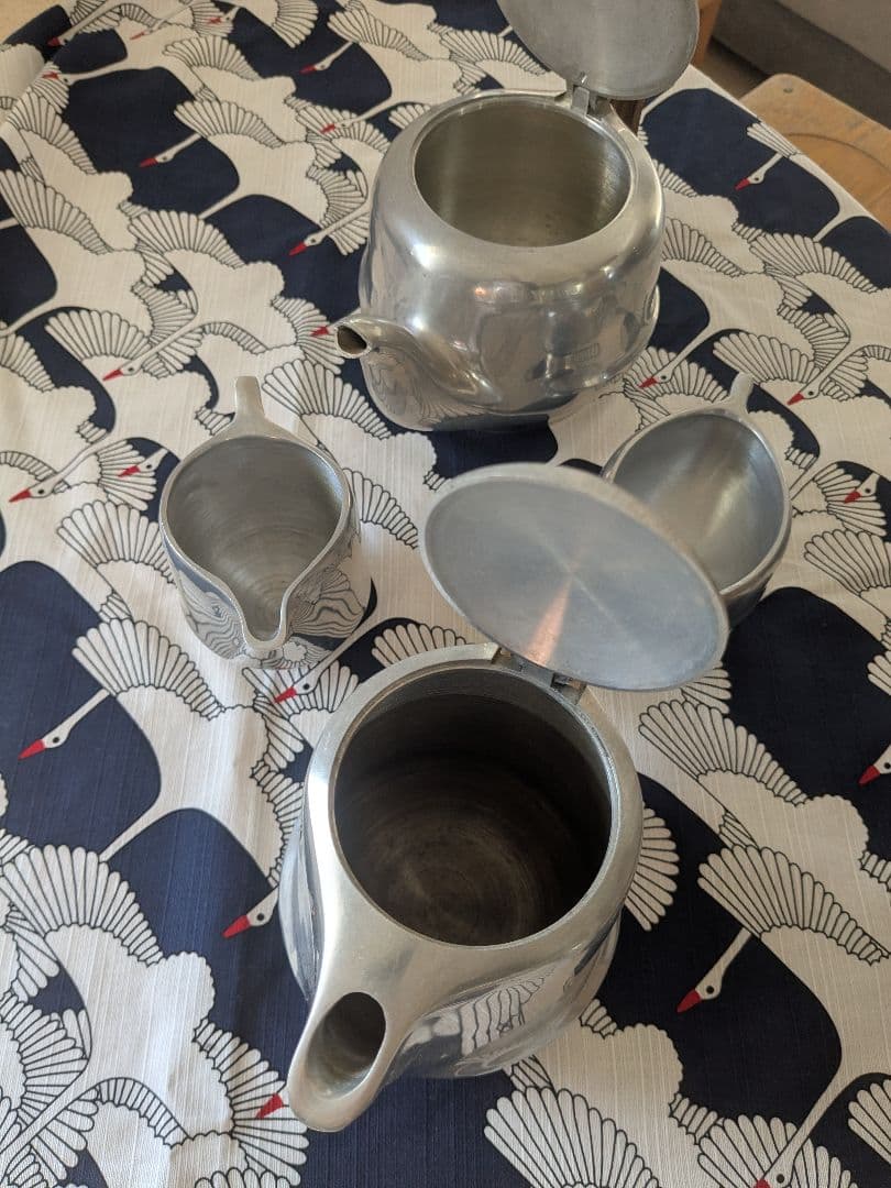 英国 Picquot Ware ピコーウェア ティーセット 4点 ヴィンテージ