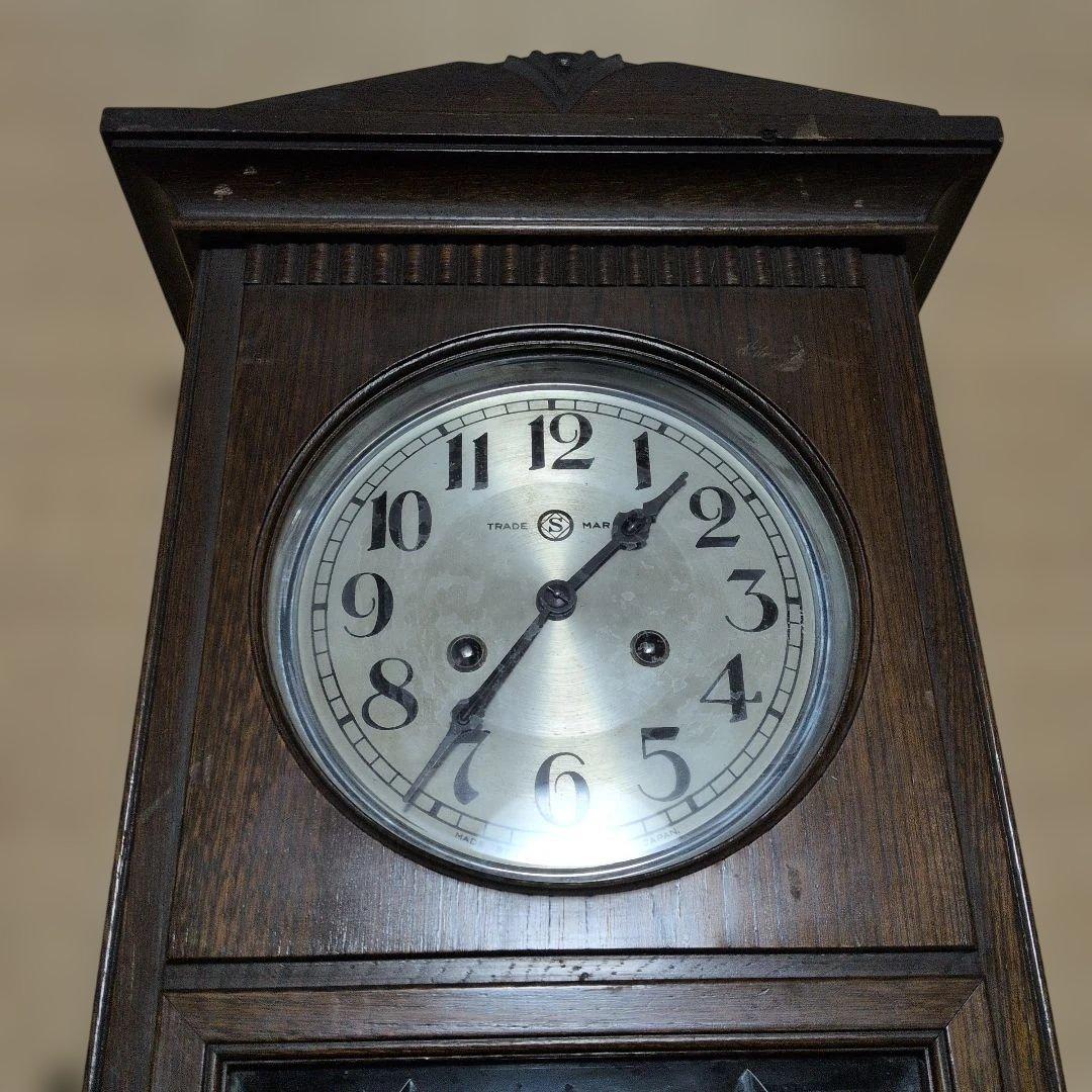 精工舎　稼働品　ゼンマイ時計　振り子時計　昭和レトロ