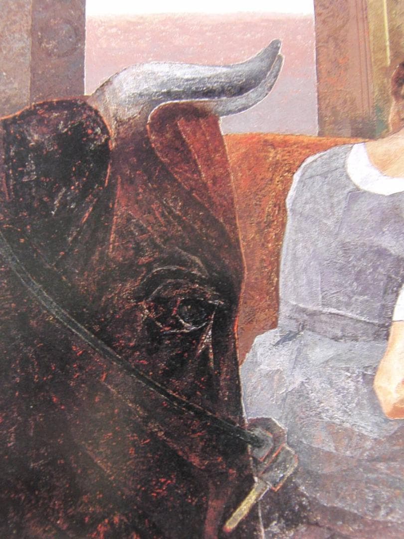 山本勇、【朱夏】、希少な額装用画集より、新品額装付、状態良好