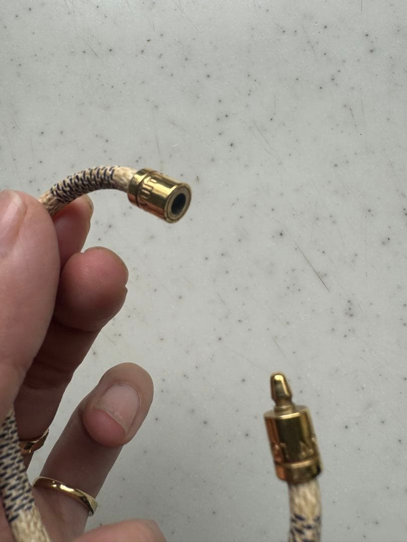 ルイヴィトン　ブレスレット　ダミエアズール　キープイット　ゴールド金具
