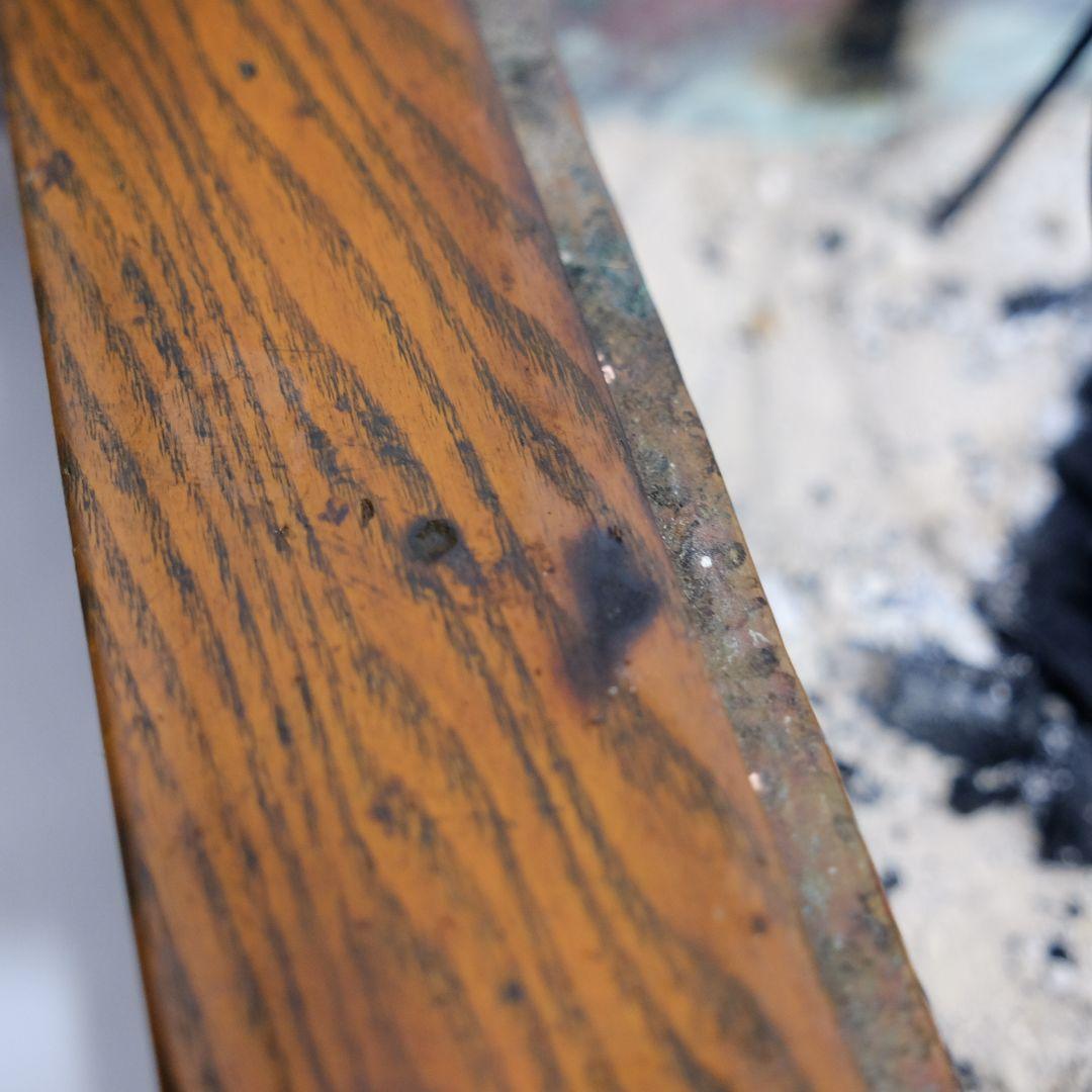 昭和レトロ 角形 火鉢 木製 囲炉裏 テーブル アンティーク ビンテージ