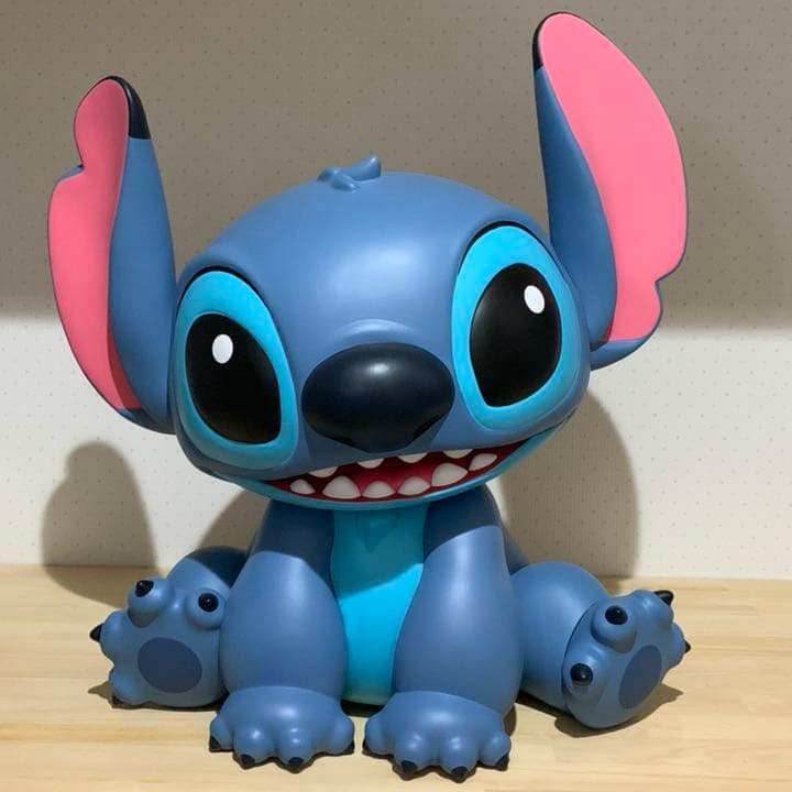 レア ディズニー スティッチ アートビッグフィギュア 50cm