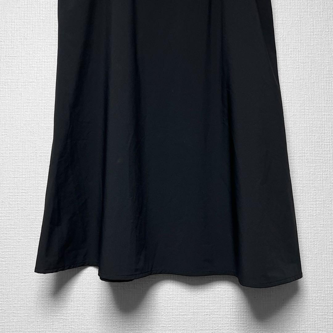 PRADA プラダスポーツ ナイロン フレアスカート 膝丈 黒 ポケット 40