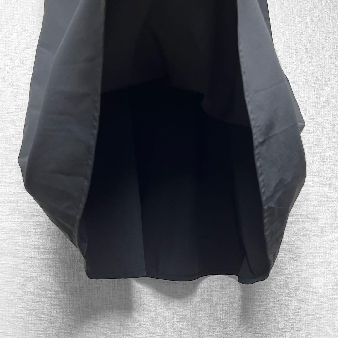PRADA プラダスポーツ ナイロン フレアスカート 膝丈 黒 ポケット 40