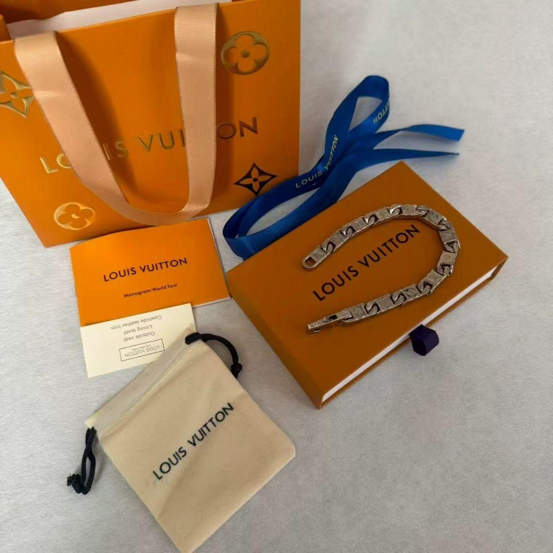 付属品完備 ブレスレット コリエチェーンモノグラム シルバー