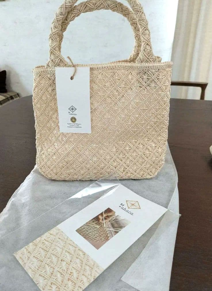 М＋アバカバッグ手織り、渡敬絞帯揚げ